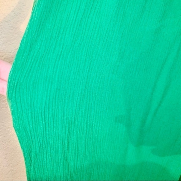Palazzo Pants XL Emerald Green Curations QVC 100% Viscose Flowy Boho Relaxed Fit - Picture 2 of 13